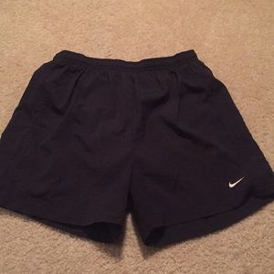 Black running shorts